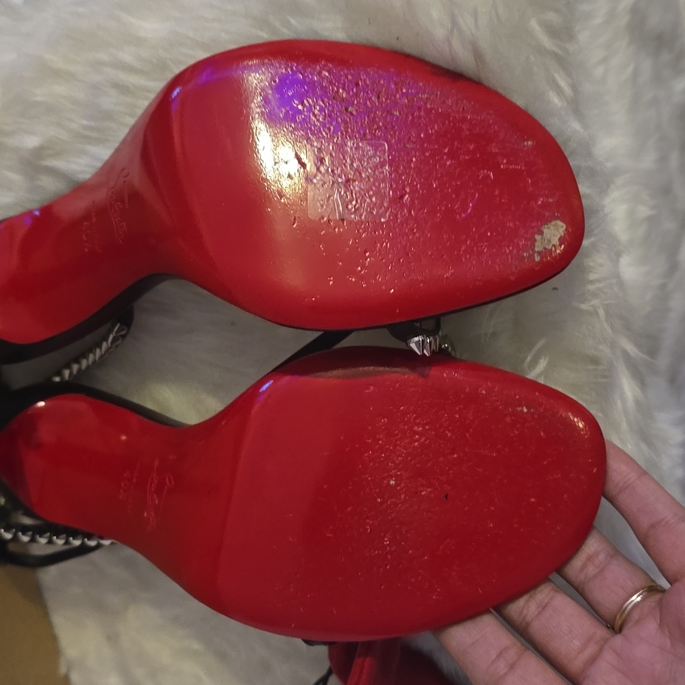 Christian Louboutin So Me 100mm Sandals - Picture 3 of 6